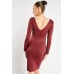 V Neck Bodycon Dress