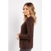 V-Neck Cable Knitted Jumper