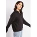 V Neck Collared Sweatshirt