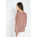 V-Neck Dropped Shoulder Knit Top