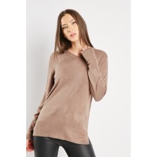 V-Neck Knitted Jumper