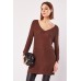 V-Neck Loose Knit Metallic Insert Jumper