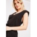 V Neck Midi Jersey Dress