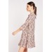 V-Neck Paisley Print Smock Dress