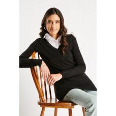 V-Neck Plain Thin Jumper