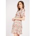 V-Neck Printed Smock Dress