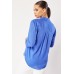 V-Neck Royal Blue Blouse