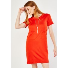 V-Neck Shift Dress