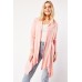 Waterfall Ribbed Open Cardigan