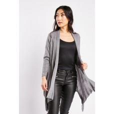 Waterfall Ribbed Open Cardigan