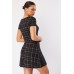 Window Pane Mini Swing Dress