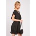 Wrap Front Mini Swing Dress