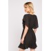 Wrap Front Mini Swing Dress