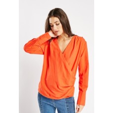 Wrap Long Sleeve Top