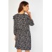 Wrap Monochrome Paisley Dress