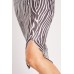 Zebra Stripes Cut Out Bodycon Dress